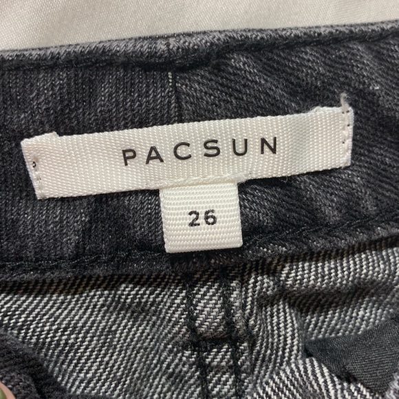 PAC Sun Black Skirt with Flowers SZ 26 waist - Picture 3 of 3